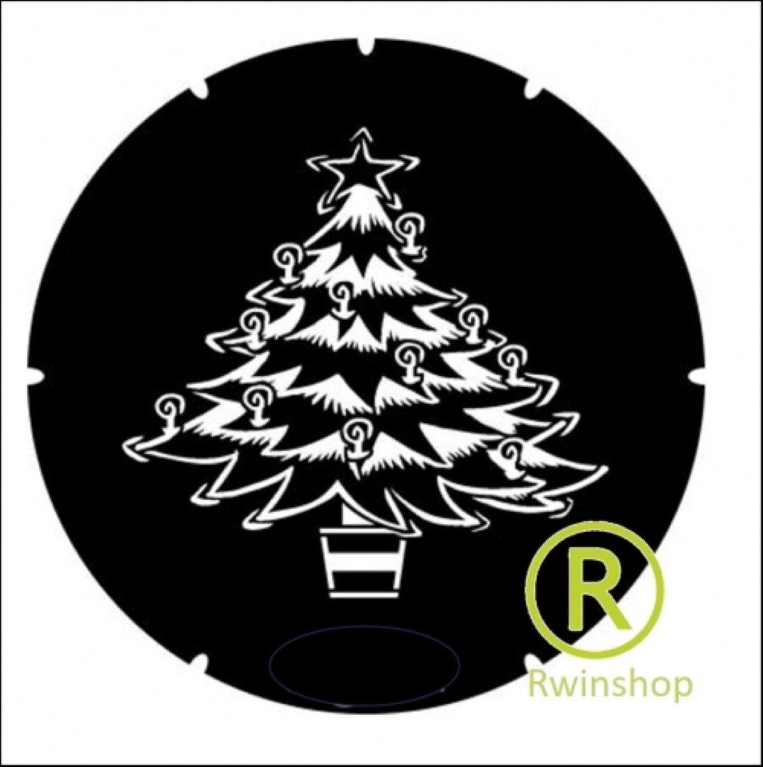 Gobo Kerstboom Size 54mm outer - 39.8 mm inner - ADJ-IKon Gobo