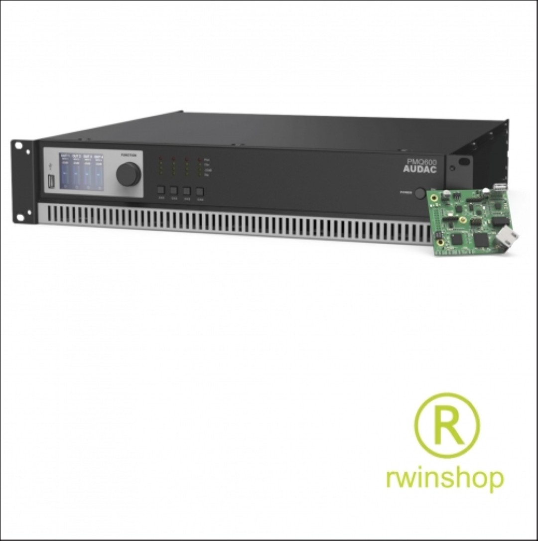 Eindversterker 4 kanalen x 600 watt - 100volt of 8ohm PMQ600
