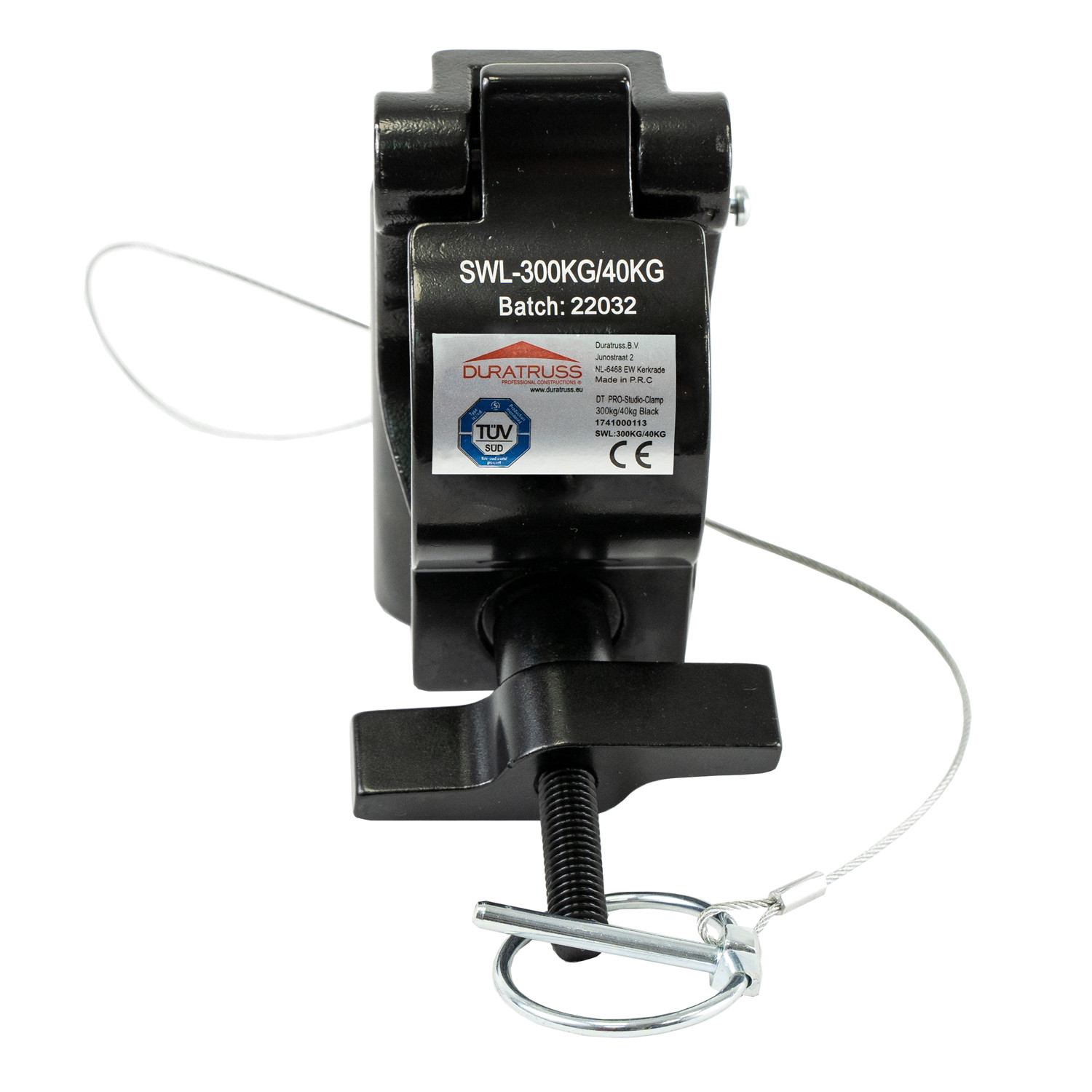 DT PRO-Studio-Clamp 300kg / 40kg zwart