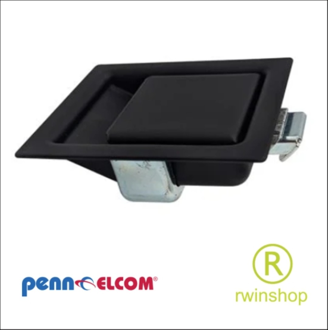 Zwarte slamgrendel met peddelhandvat - LG-2485s Small Black Slam Latch with Paddle Handle