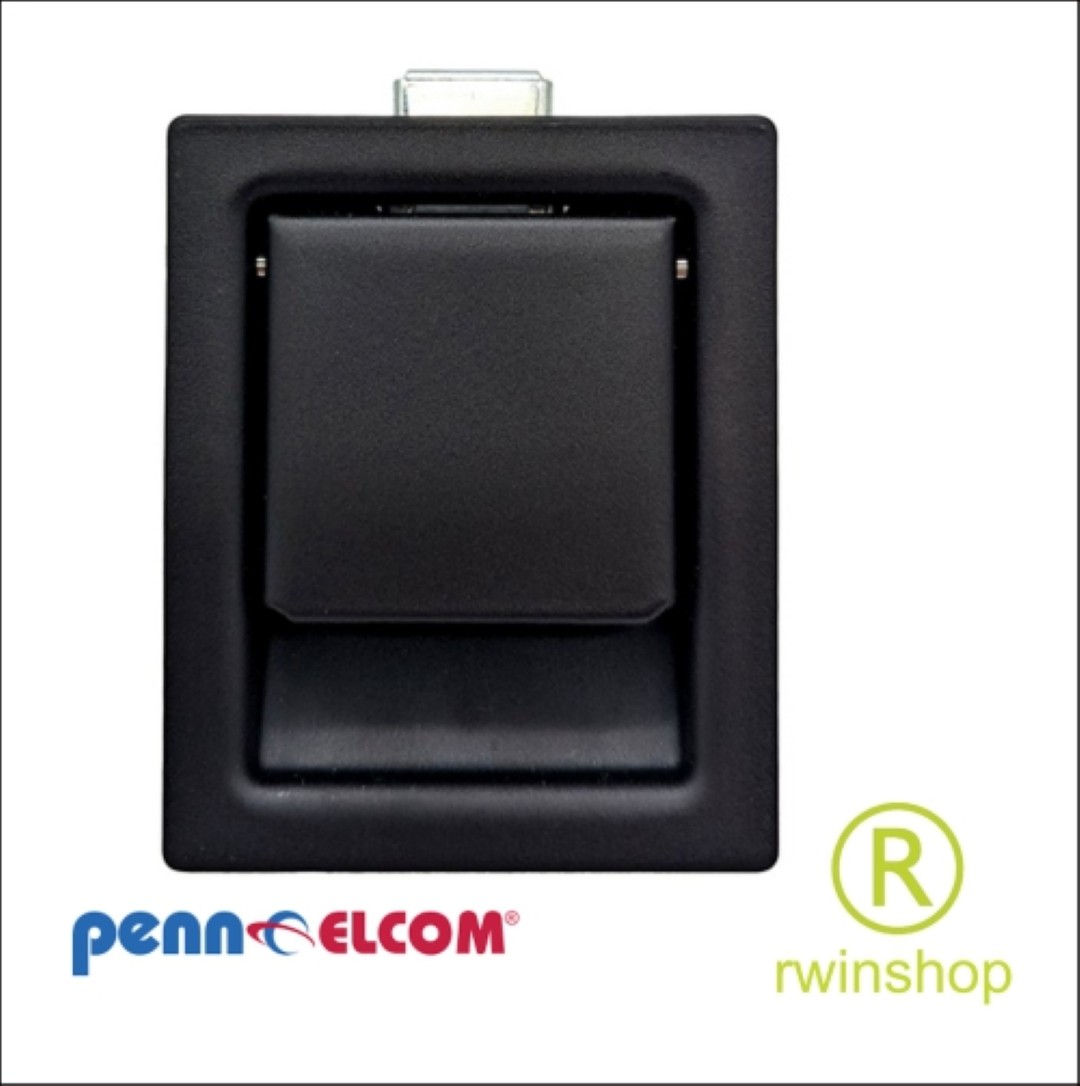 Zwarte slamgrendel met peddelhandvat - LG-2485s Small Black Slam Latch with Paddle Handle