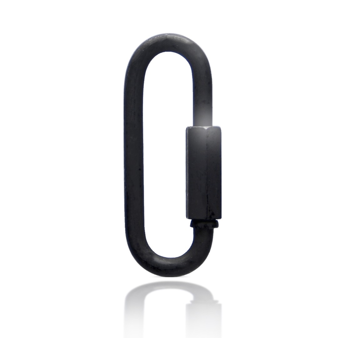 snelschakel, zwart, 140kg - DT Quick Chain Fastener 5mm, B140 Black