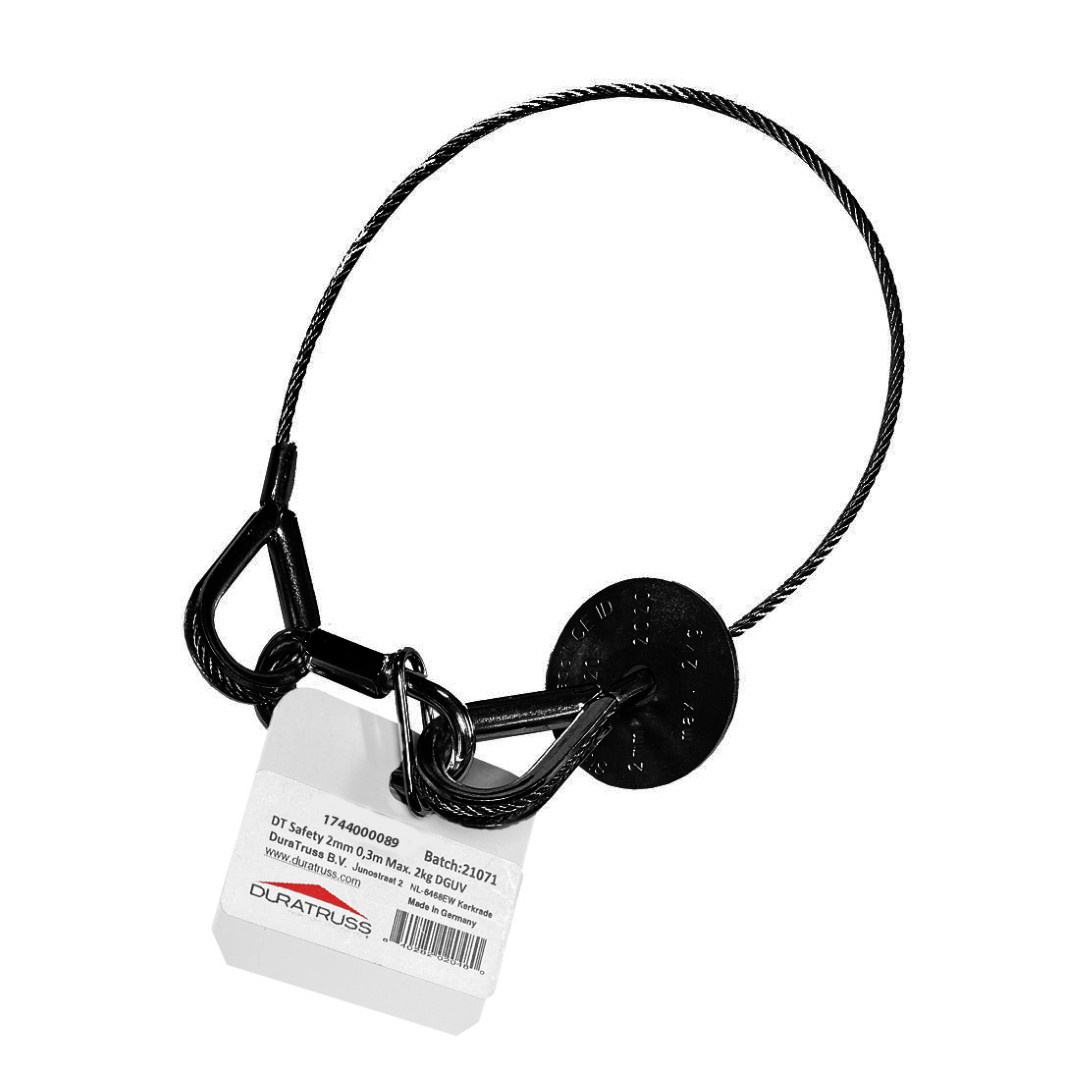 DT Safety 2mm 30cm 2kg DGUV Black - DT Safety 2mm, 0,3m, 2kg, DGUV Black