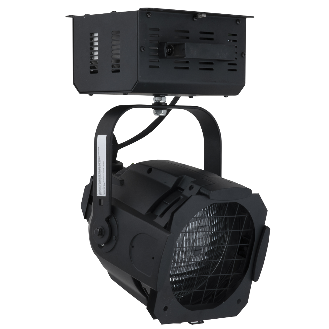Studio Beam MSR 575 Spot met 600 W GX9.5 fitting, ballast en 4 lenzen - Zwart