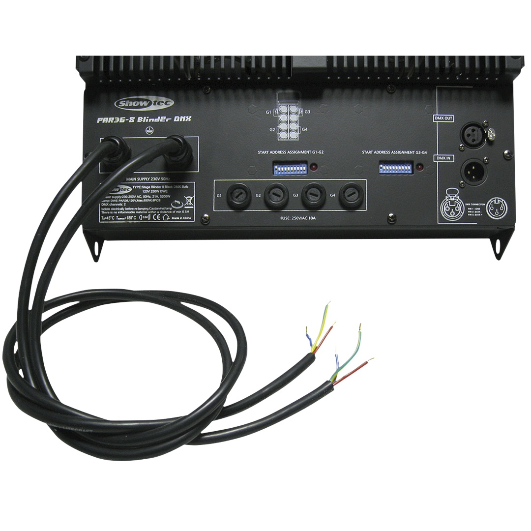 Stage Blinder 8 DMX Zwart