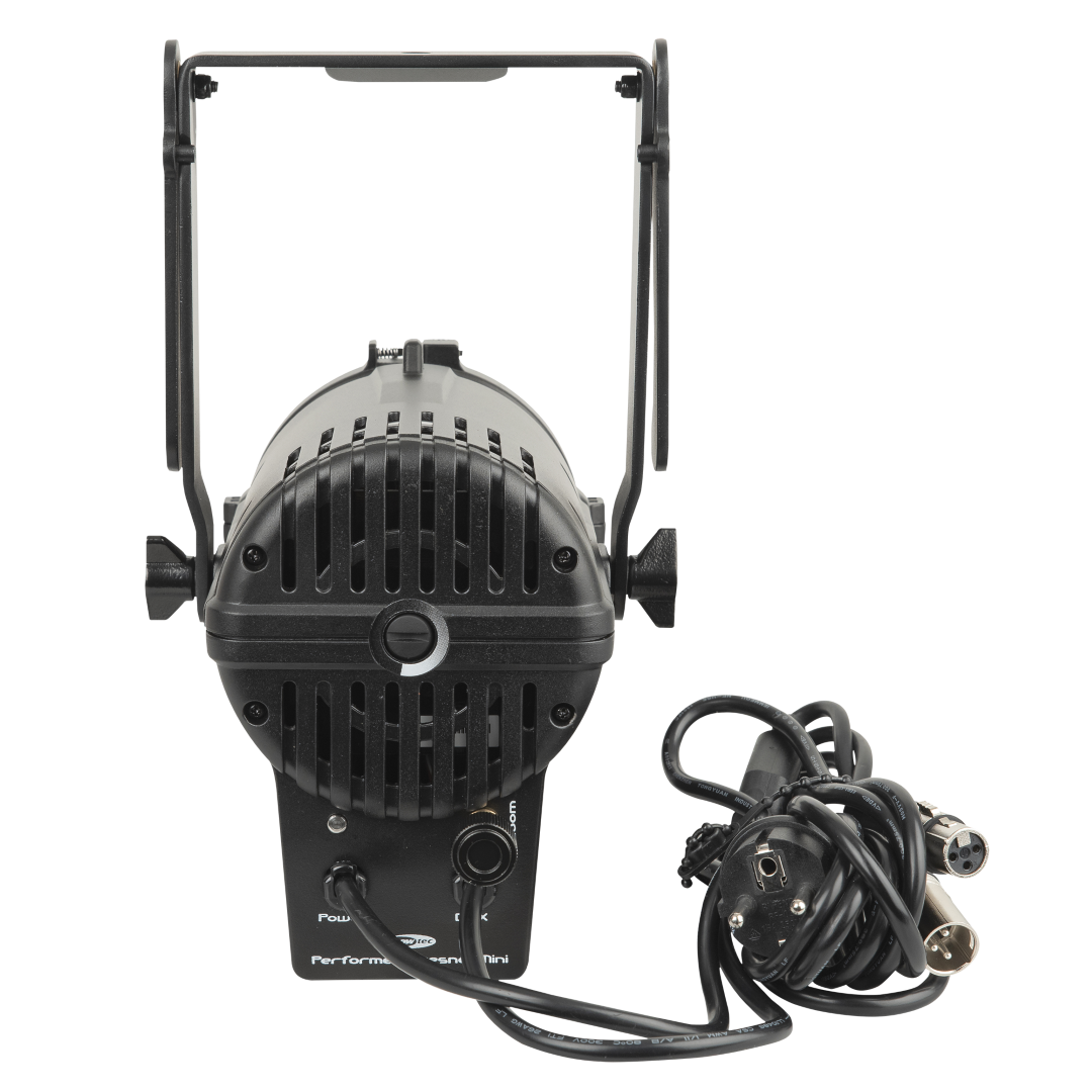 Performer Fresnel Mini DMX Compacte 30 W Warm Witte DMX theater LED Fresnel