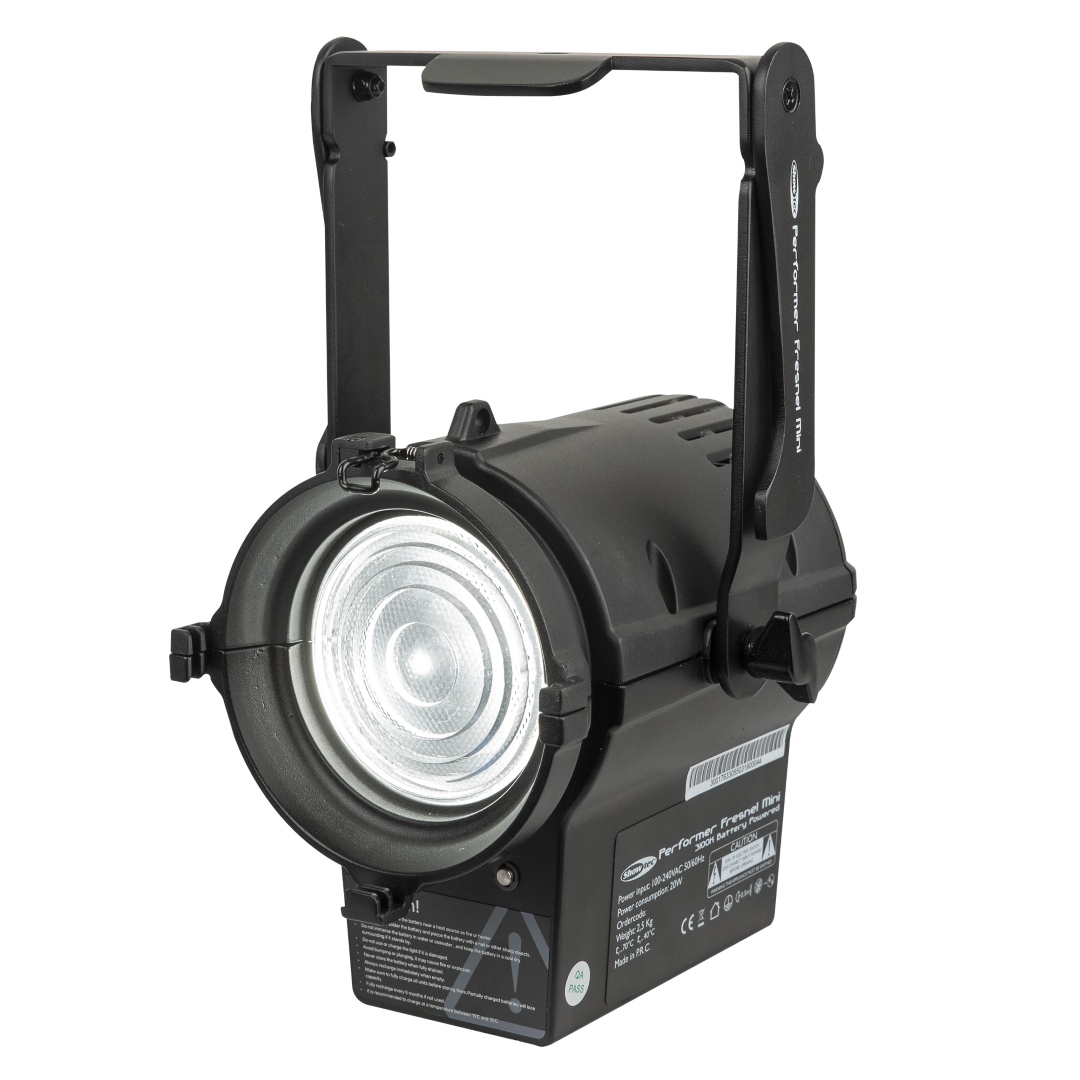 Performer Fresnel Mini DMX Compacte 30 W Warm Witte DMX theater LED Fresnel