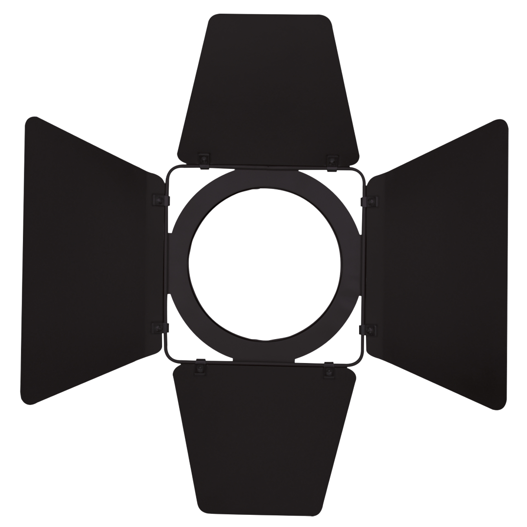 Barndoor for Performer Fresnel Mini Zwarte vierbladige metalen barndoor
