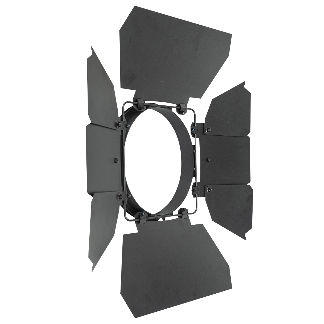 Barndoor for Performer 2500 Fresnel Zwarte scherp-omlijnde achtbladige metalen barndoor
