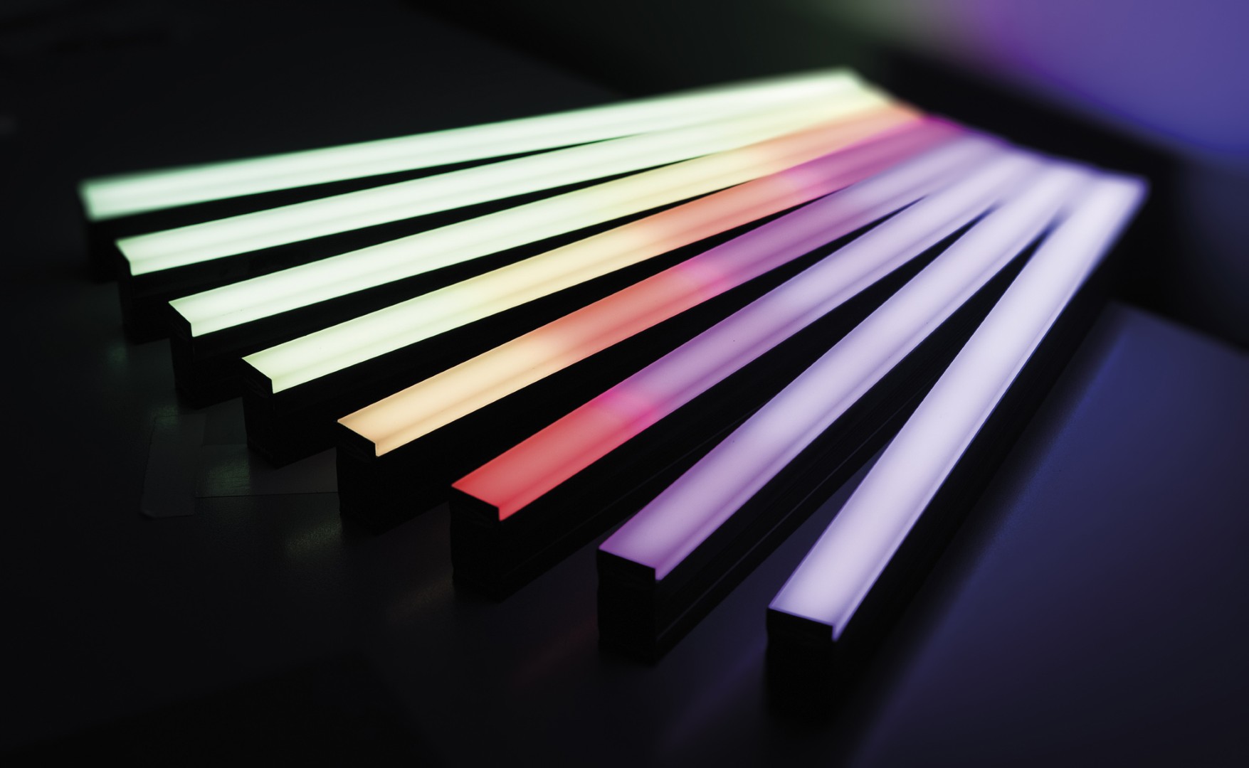 LED Octostrip Set MKII Besturing aparte gedeelten van 50 cm