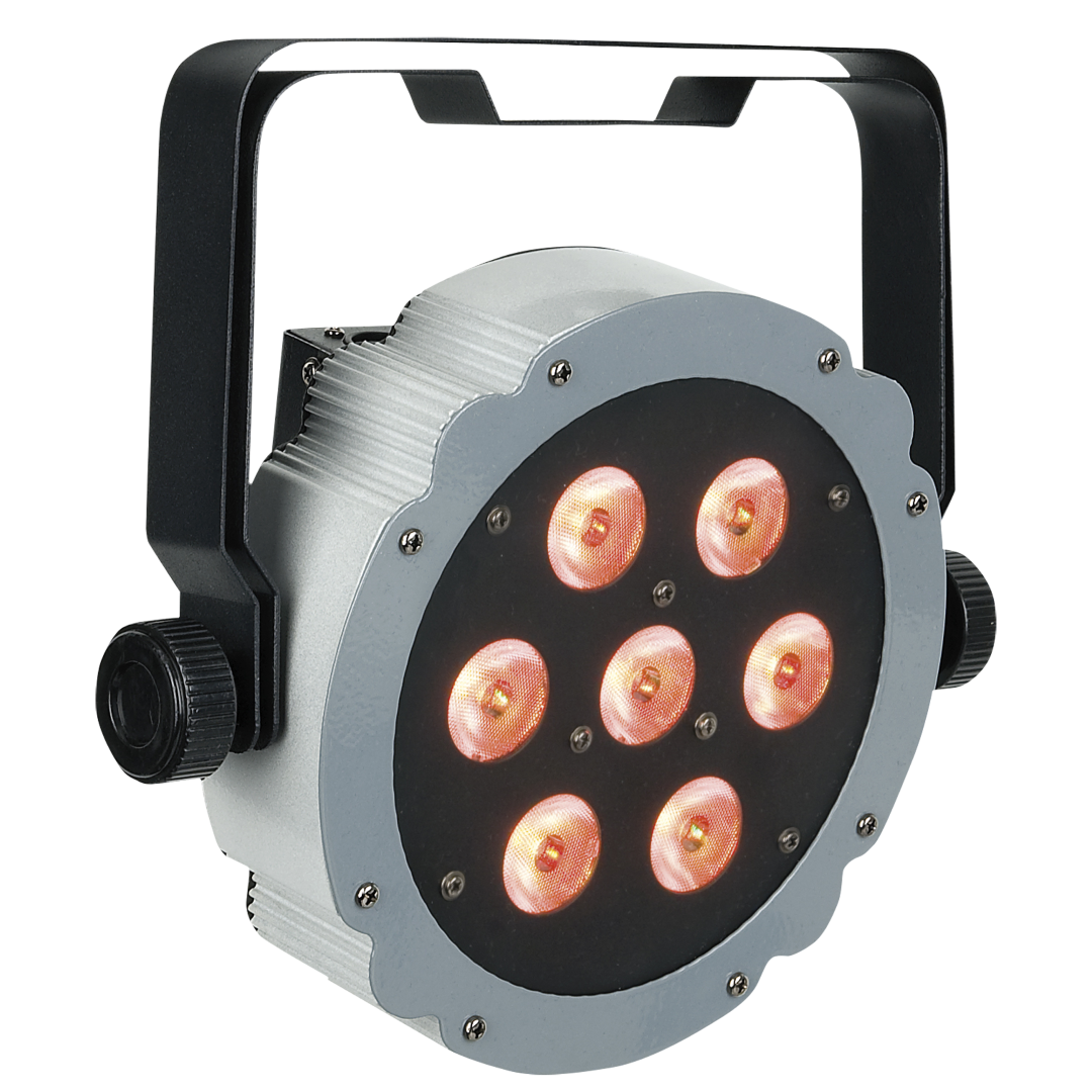 Compact Par 7 Tri 7x 3 W RGB LED Par - grijs