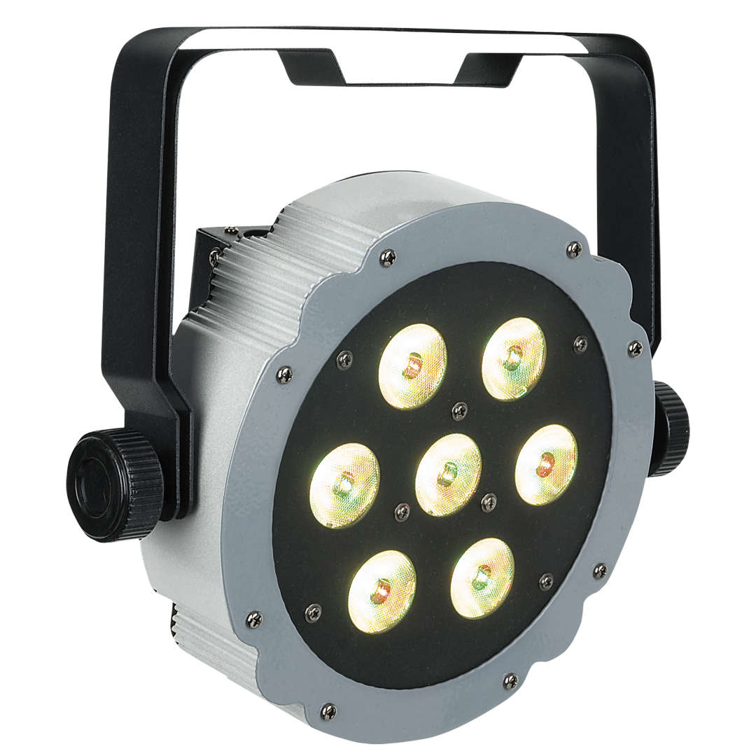 Compact Par 7 Tri 7x 3 W RGB LED Par - grijs