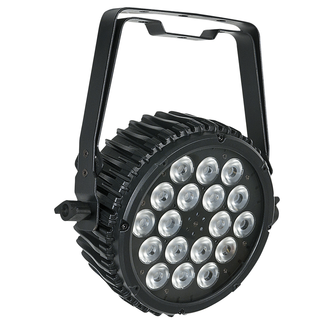 Compact Par 18 MKII 18x 3 W RGB LED Par - zwart