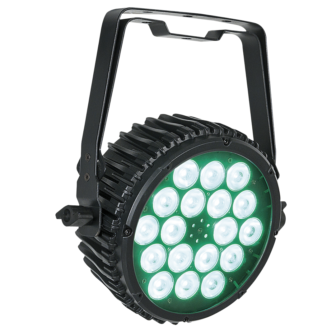 Compact Par 18 MKII 18x 3 W RGB LED Par - zwart
