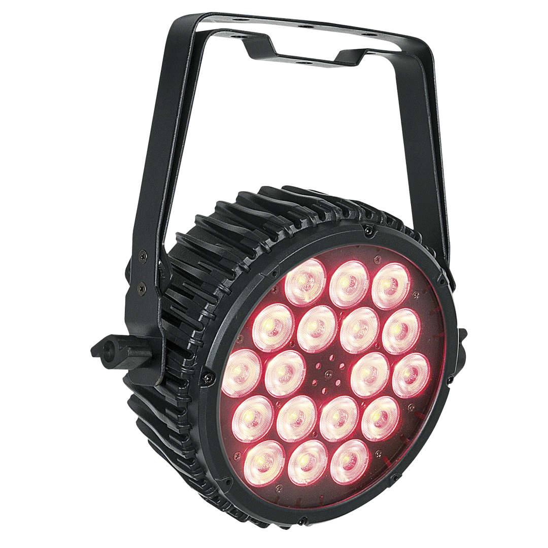 Compact Par 18 MKII 18x 3 W RGB LED Par - zwart
