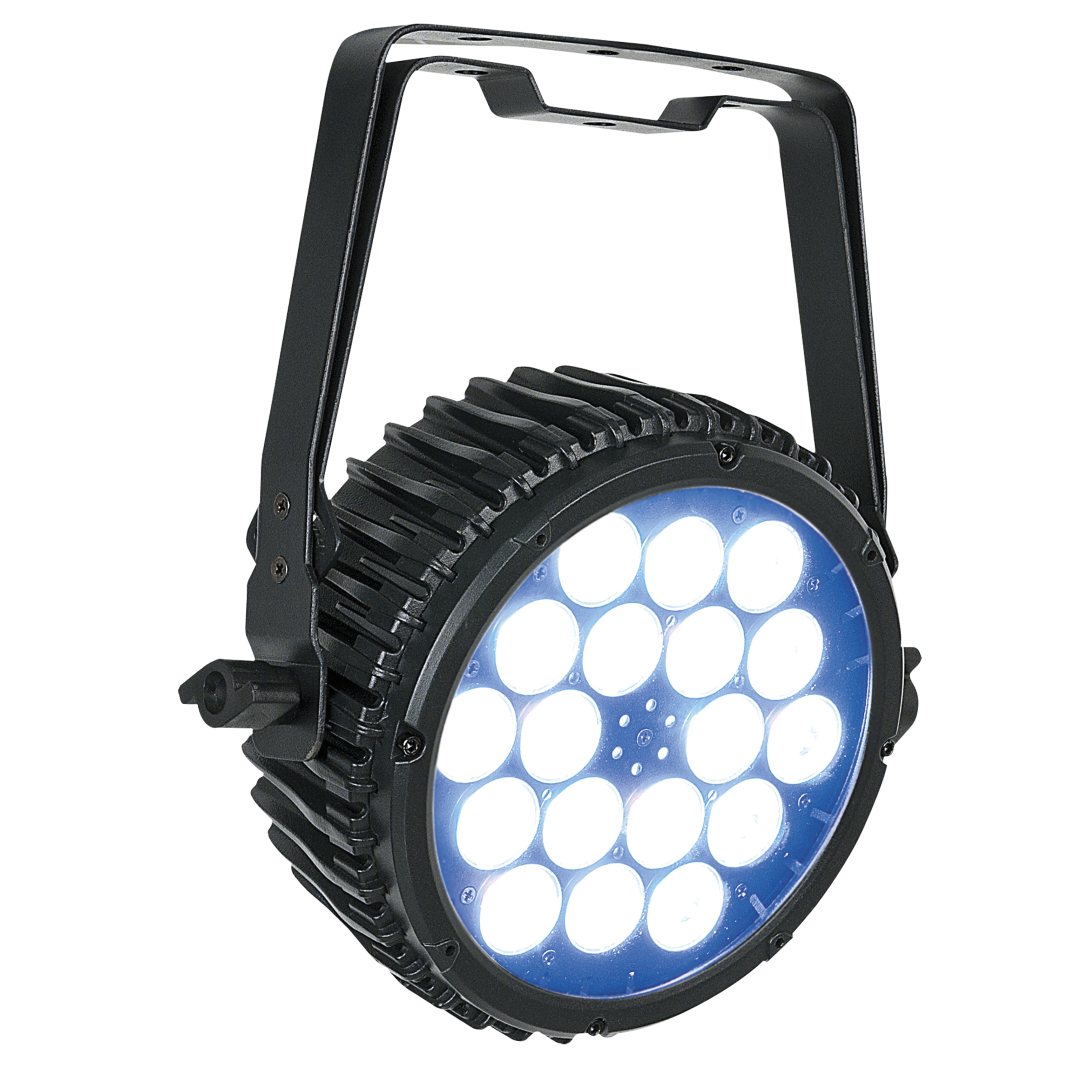 Compact Par 18 MKII 18x 3 W RGB LED Par - zwart