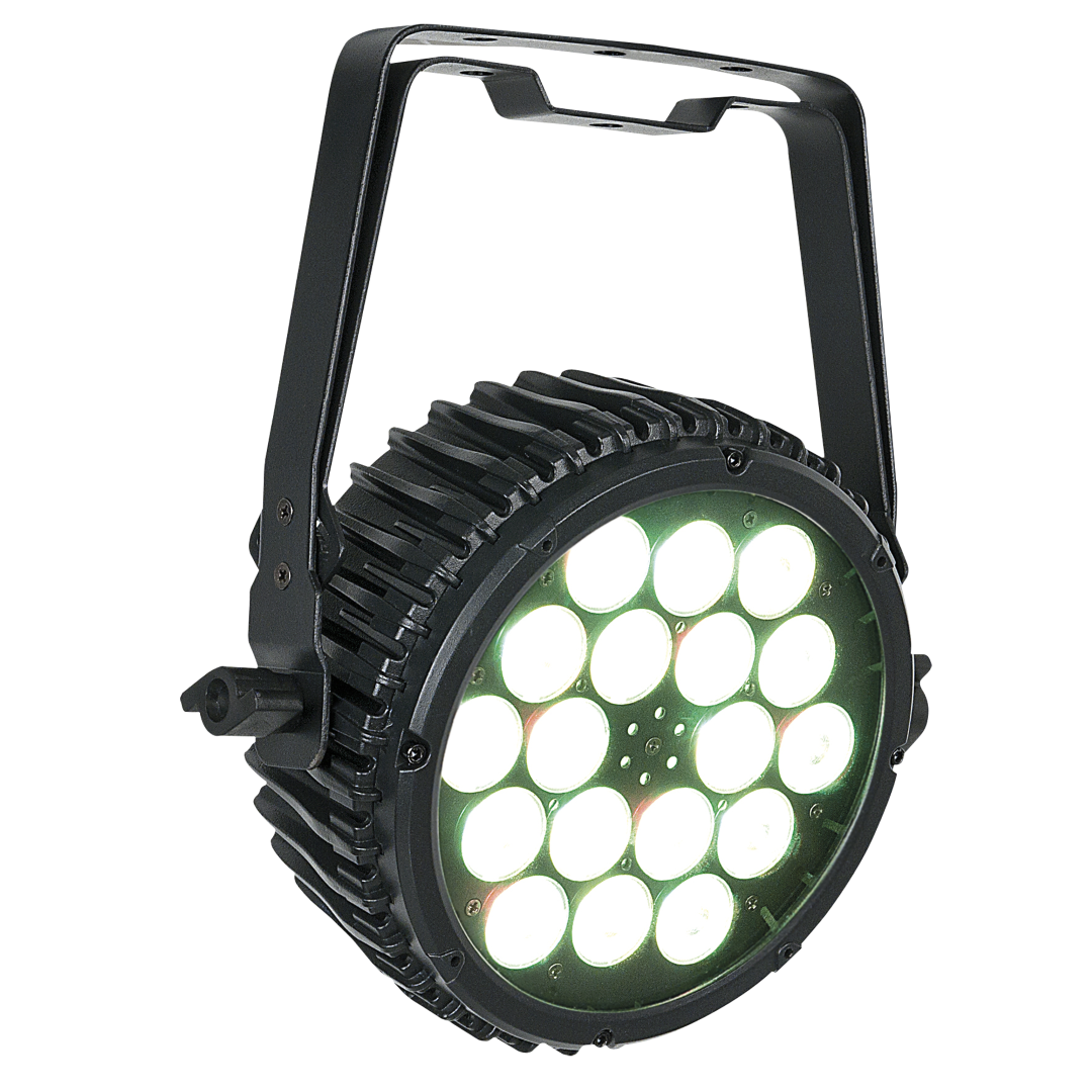 Compact Par 18 MKII 18x 3 W RGB LED Par - zwart