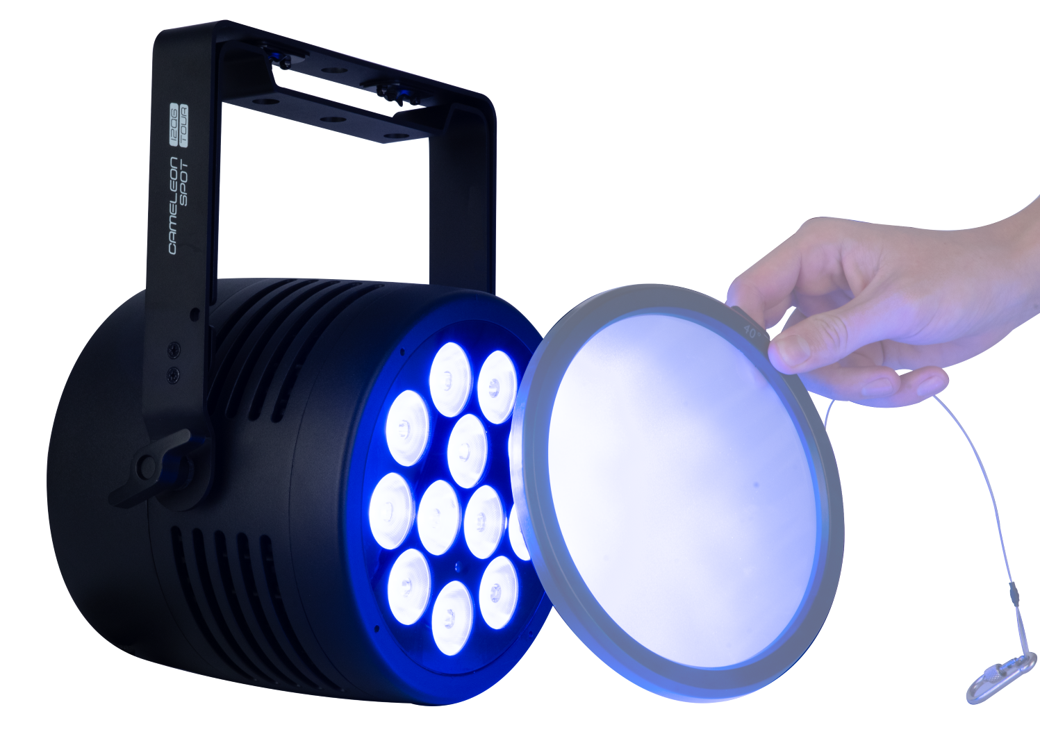 Cameleon Spot 12Q6 Tour 12x 12 W RGBWA-UV LED Spot - Power Pro True