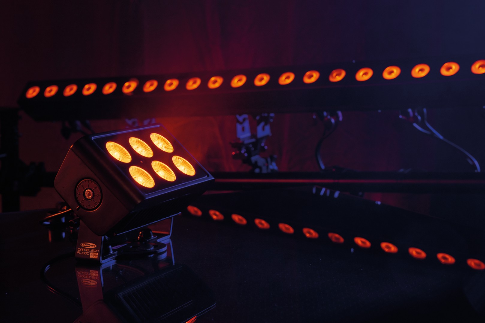 Cameleon Flood 6 Q6 Tour 6x 10 W RGBWA-UV LED Flood - Power Pro True