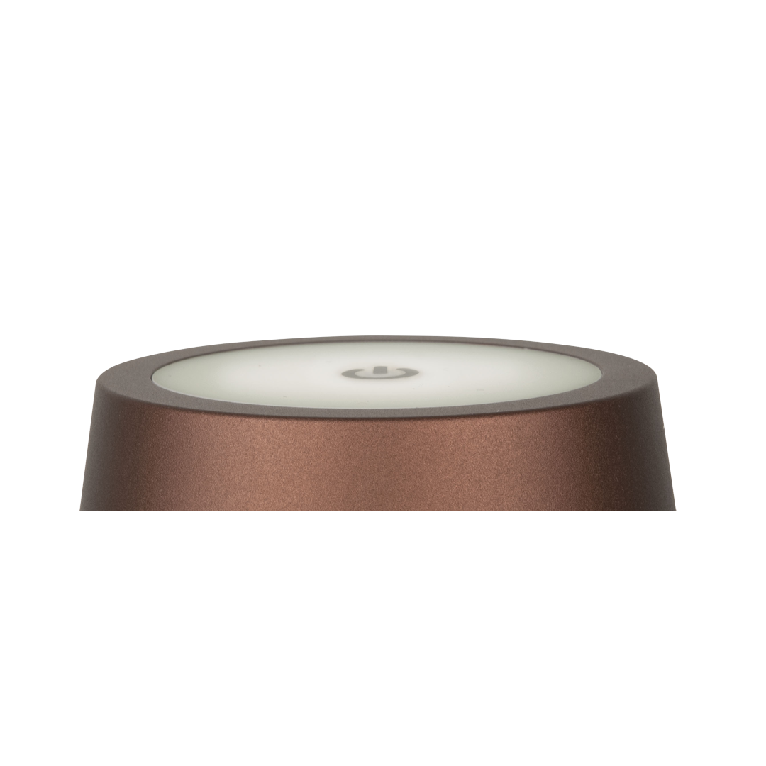 EventLITE Table-WW Compacte 3.5 W IP54 accu lamp met touch dimmer - brons