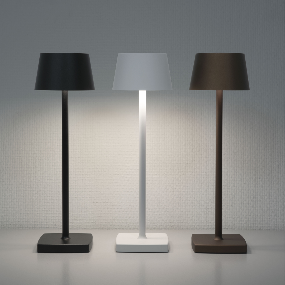 EventLITE Table-WW Compacte 3.5 W IP54 accu lamp met touch dimmer - brons