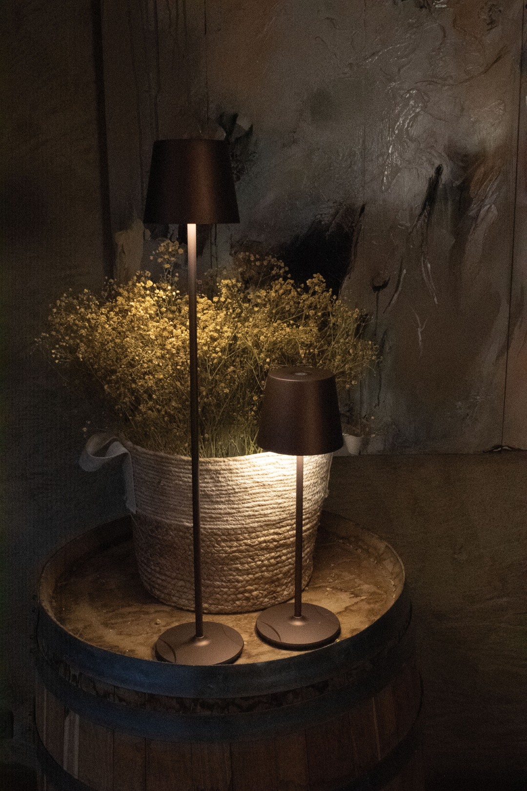 EventLITE Table-RGBW RGBW Accu LED Lamp - brons