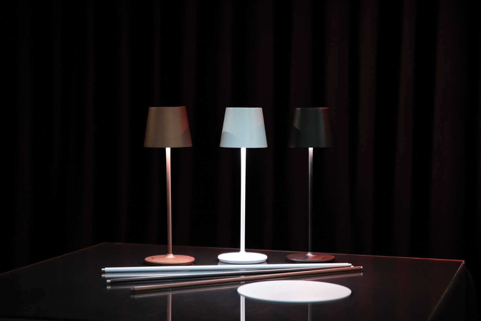 EventLITE Table-SW WW-CW Accu LED Lamp - brons