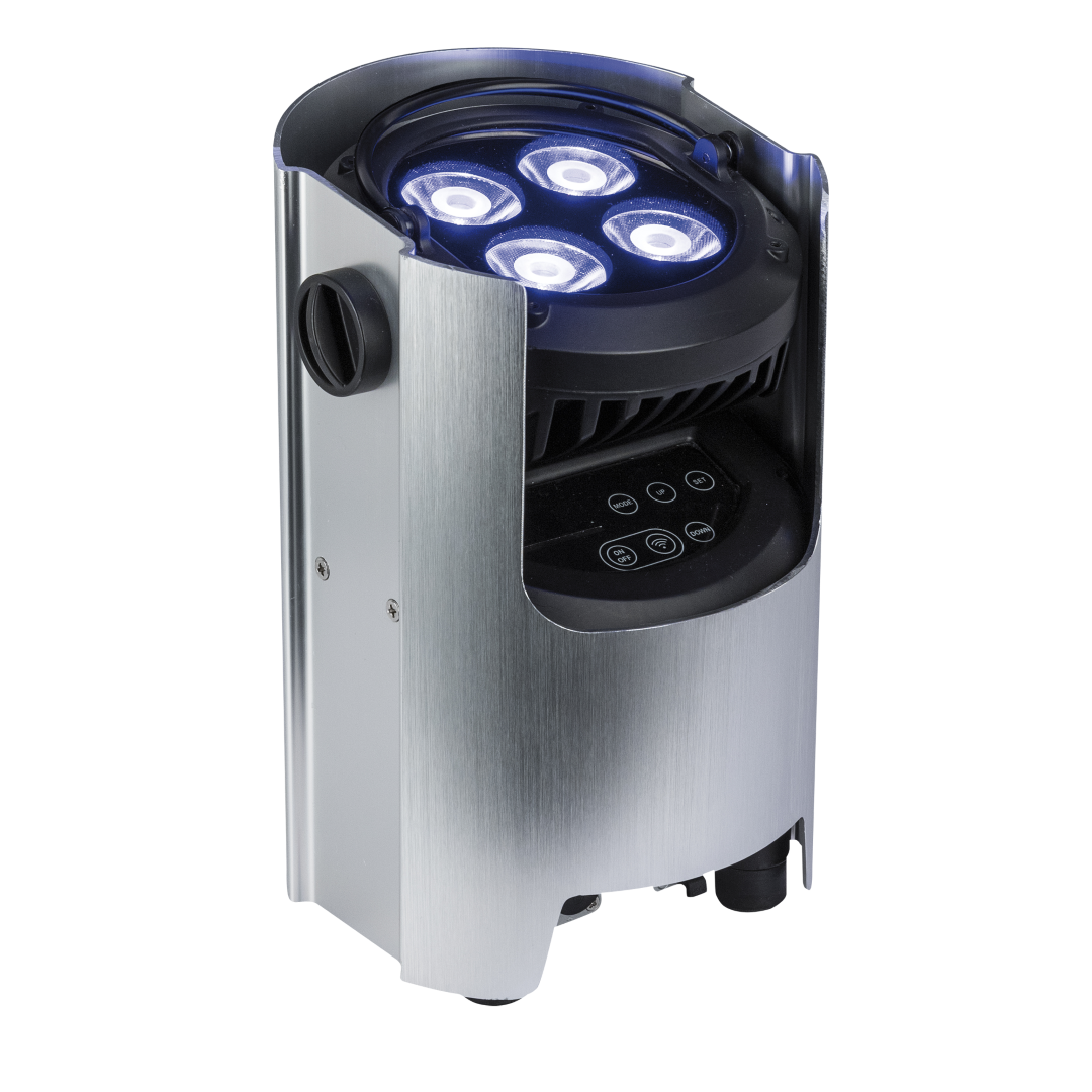 EventSpot 1600 Q4 4x RGBW 12 W - geborsteld aluminium