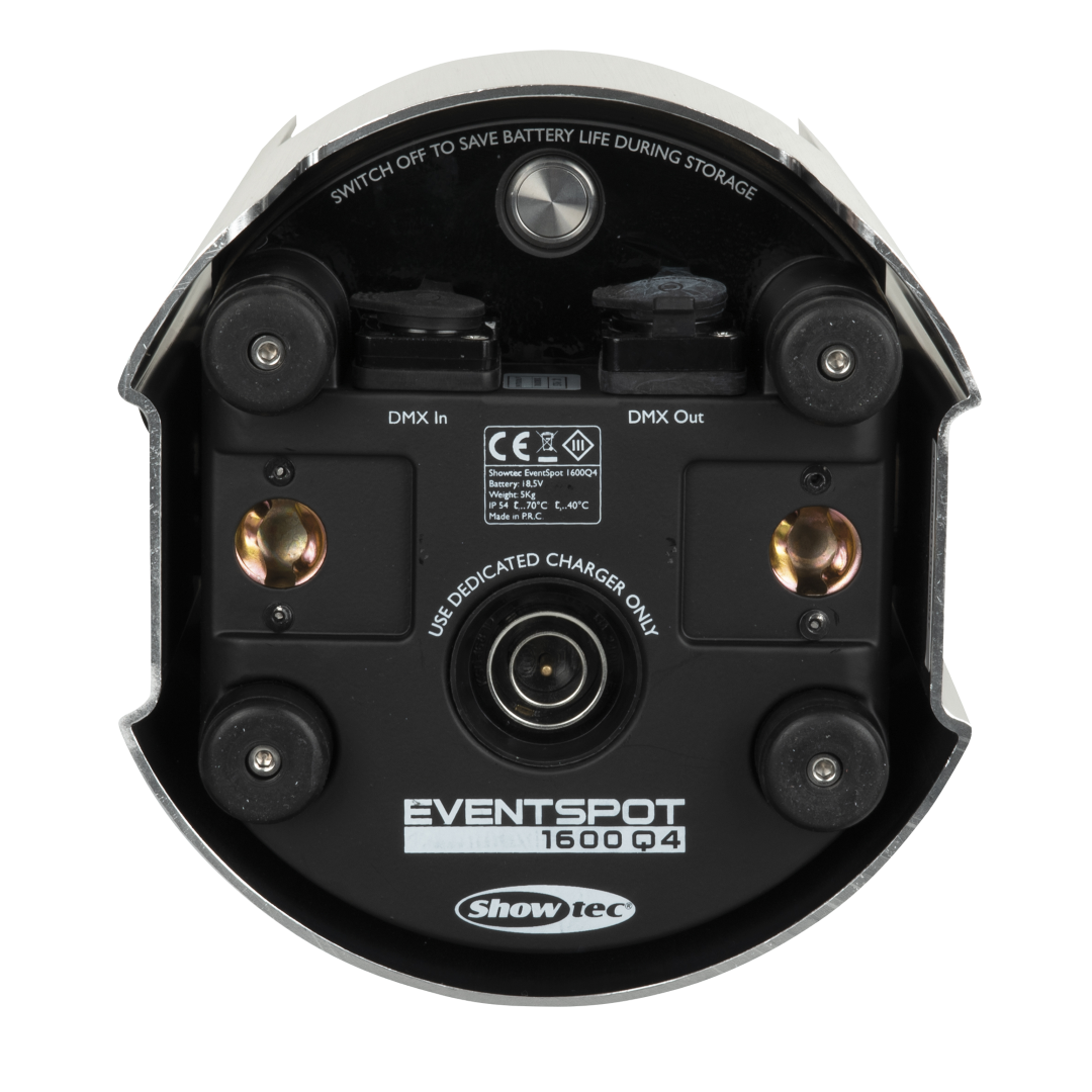 EventSpot 1600 Q4 4x RGBW 12 W - geborsteld aluminium