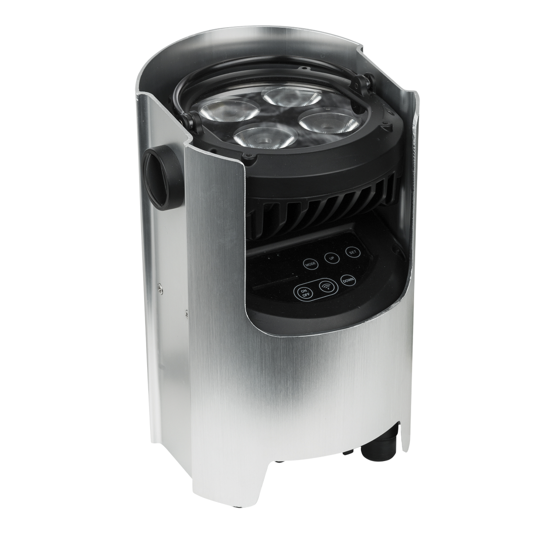 EventSpot 1600 Q4 4x RGBW 12 W - geborsteld aluminium