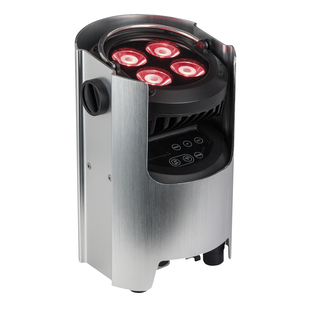 EventSpot 1600 Q4 4x RGBW 12 W - geborsteld aluminium