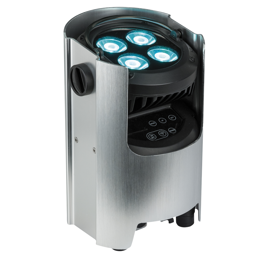 EventSpot 1600 Q4 4x RGBW 12 W - geborsteld aluminium