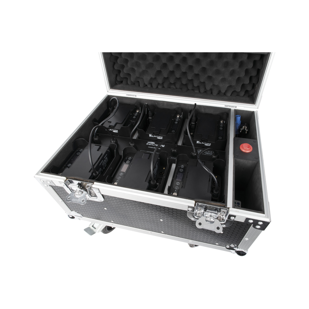 EventLITE 4/10 Q6 Set Flight Case incl. 6 x EventLITE 4/10 Q6