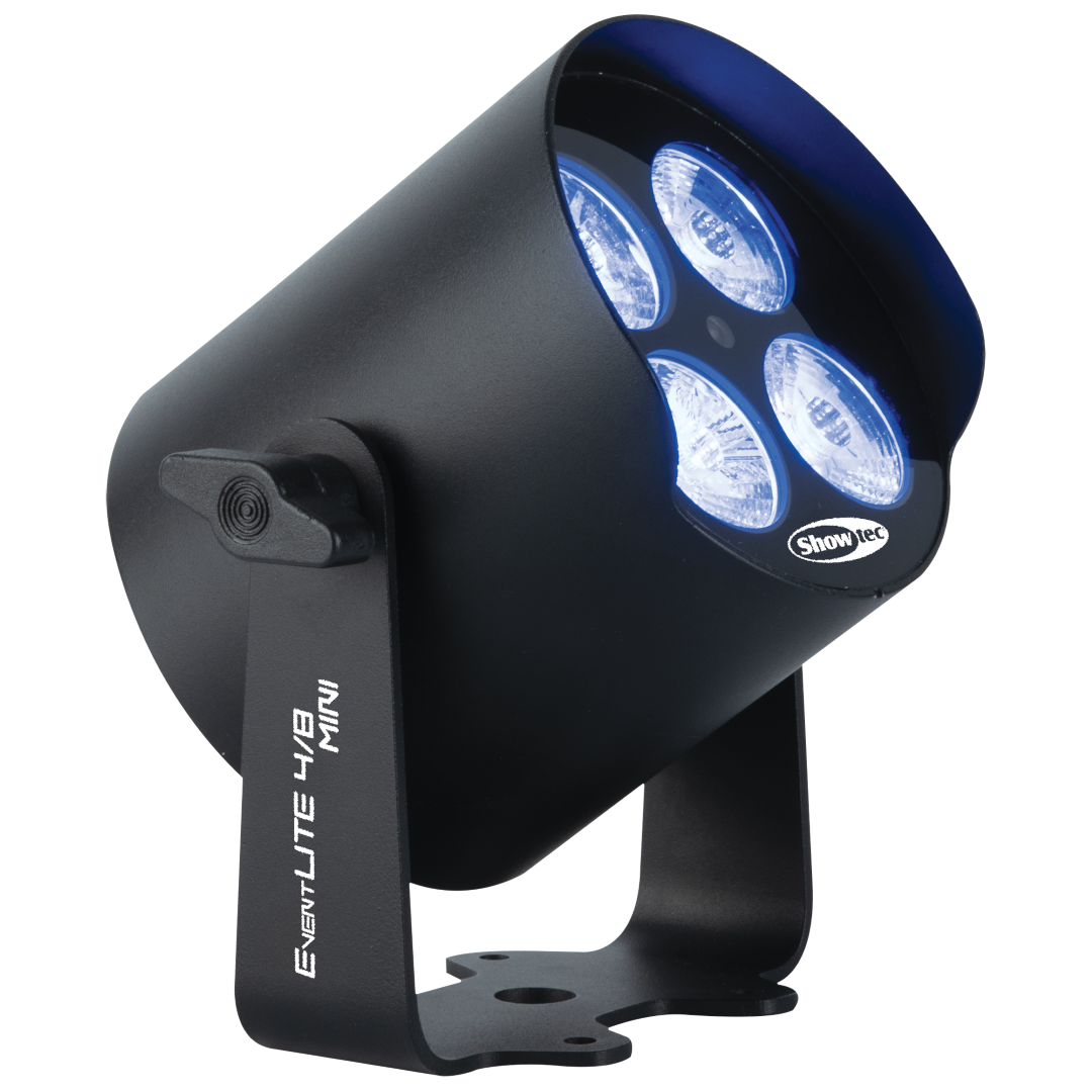 EventLITE 4/8 Mini Q6 IP65 Draagbare Spotlight - zwart