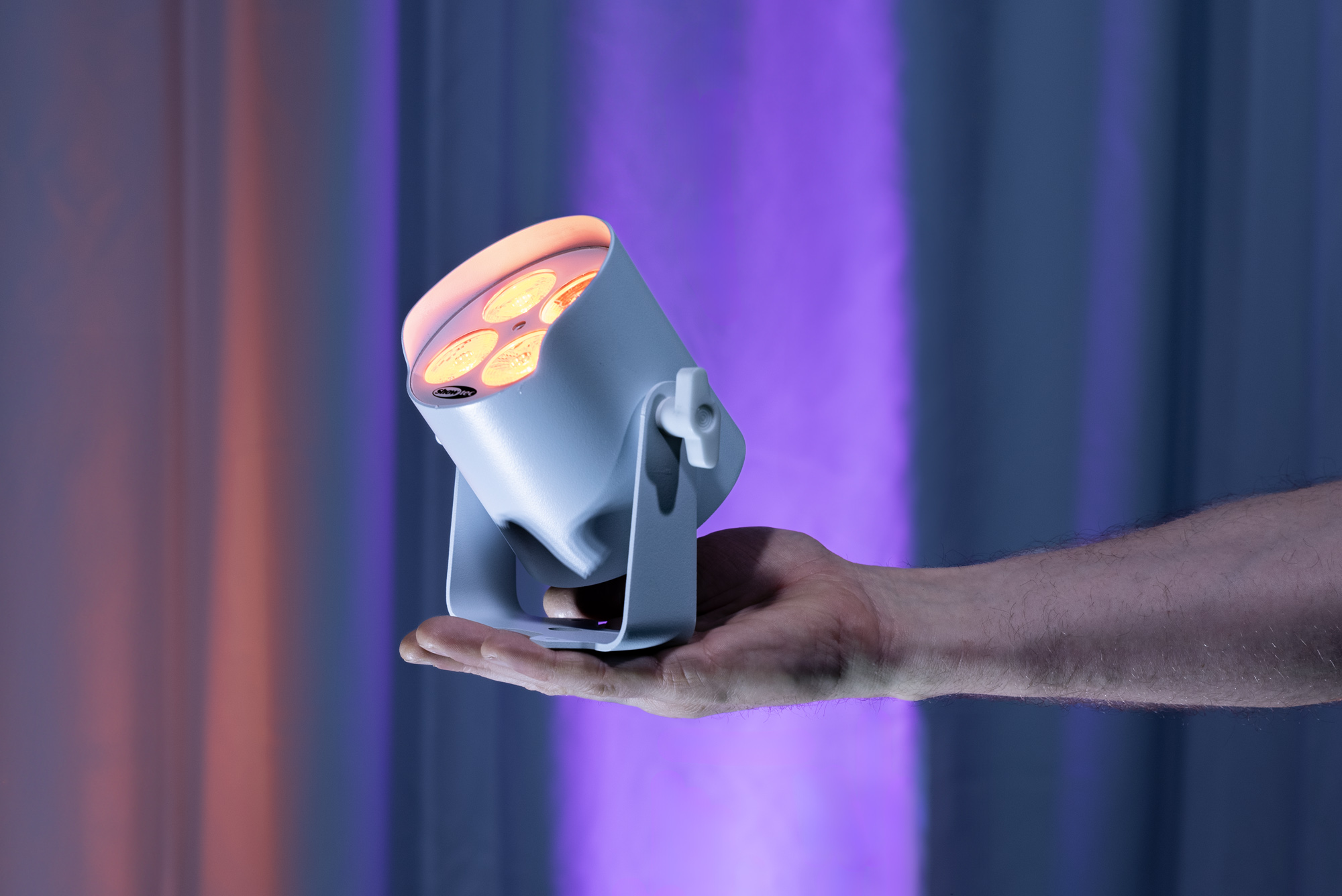 EventLITE 4/8 Mini Q6 IP65 Draagbare Spotlight - wit