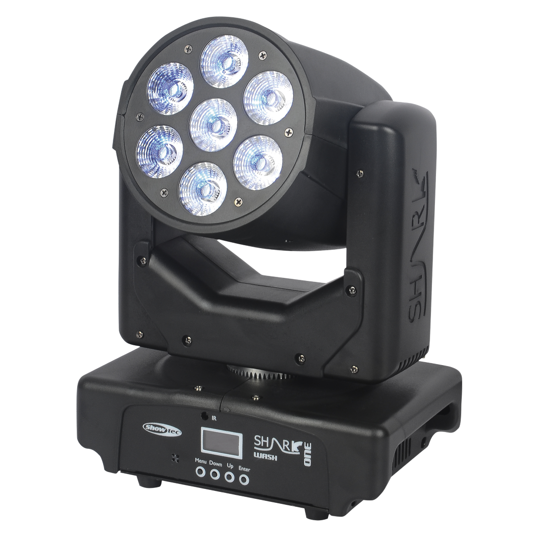 Shark Wash One 7x 12 W RGBWA-UV LED Wash Moving Head