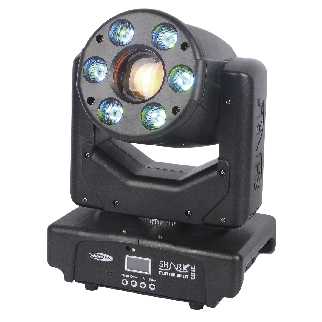Shark Combi Spot One 6x 8 W RGBW LED Wash and Spot Moving Head