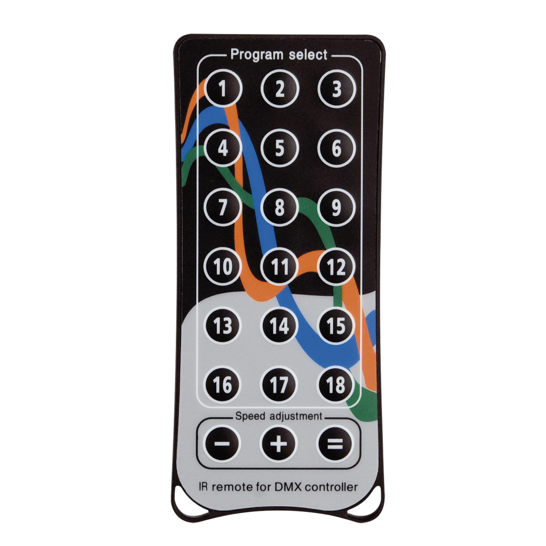 Quick DMX IR Remote Optionele afstandsbediening voor Rack 1024