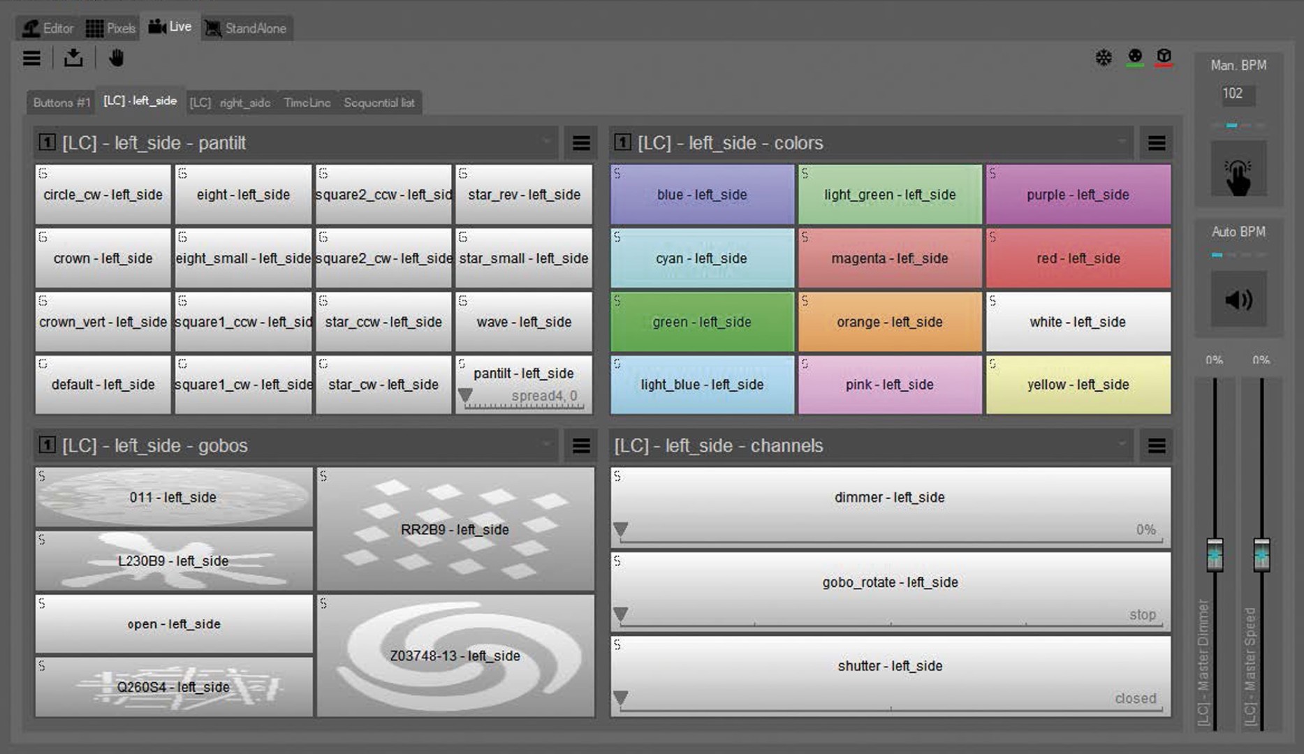Quick DMX IR Remote Optionele afstandsbediening voor Rack 1024