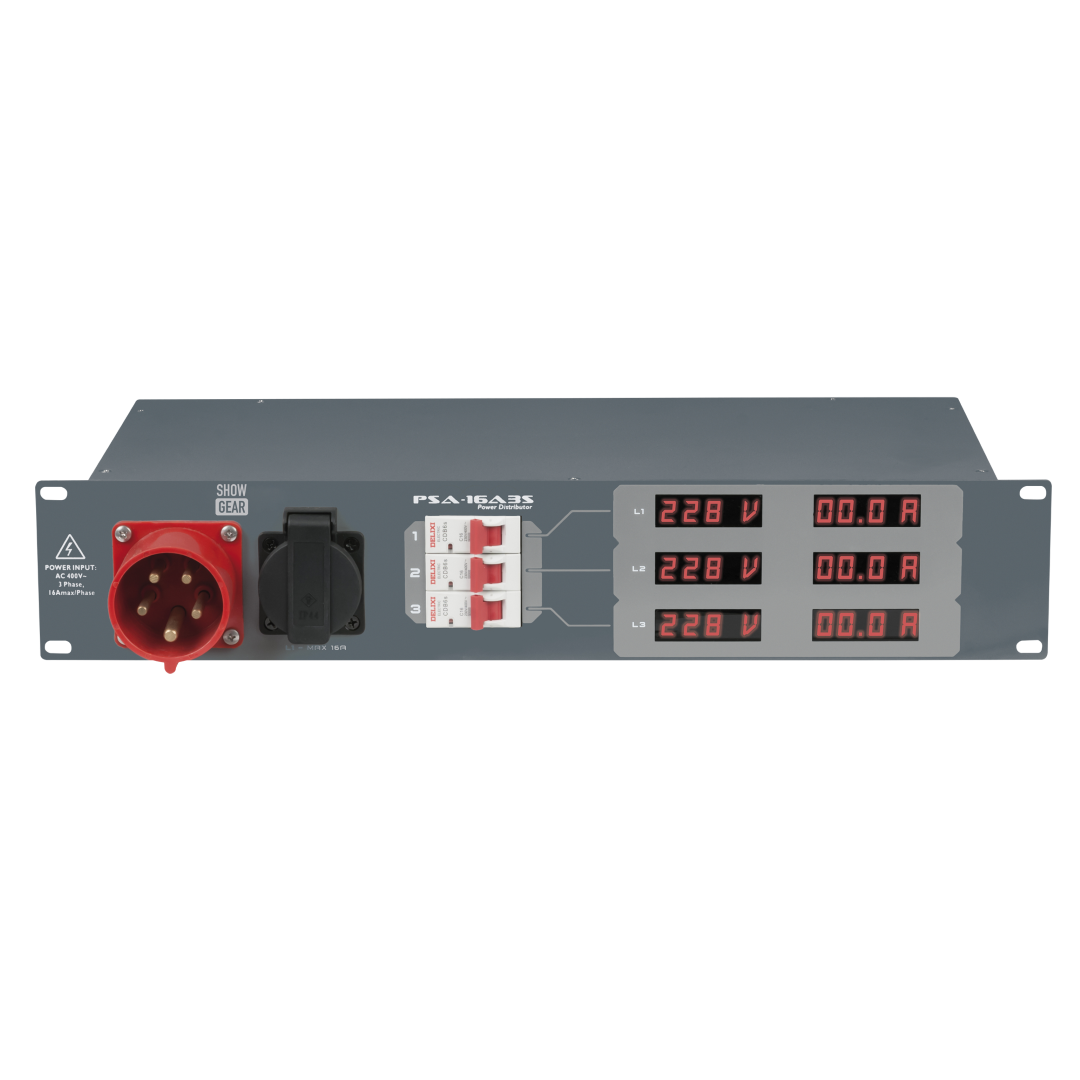 PSA-16A3S 3x MCB - Schuko-uit