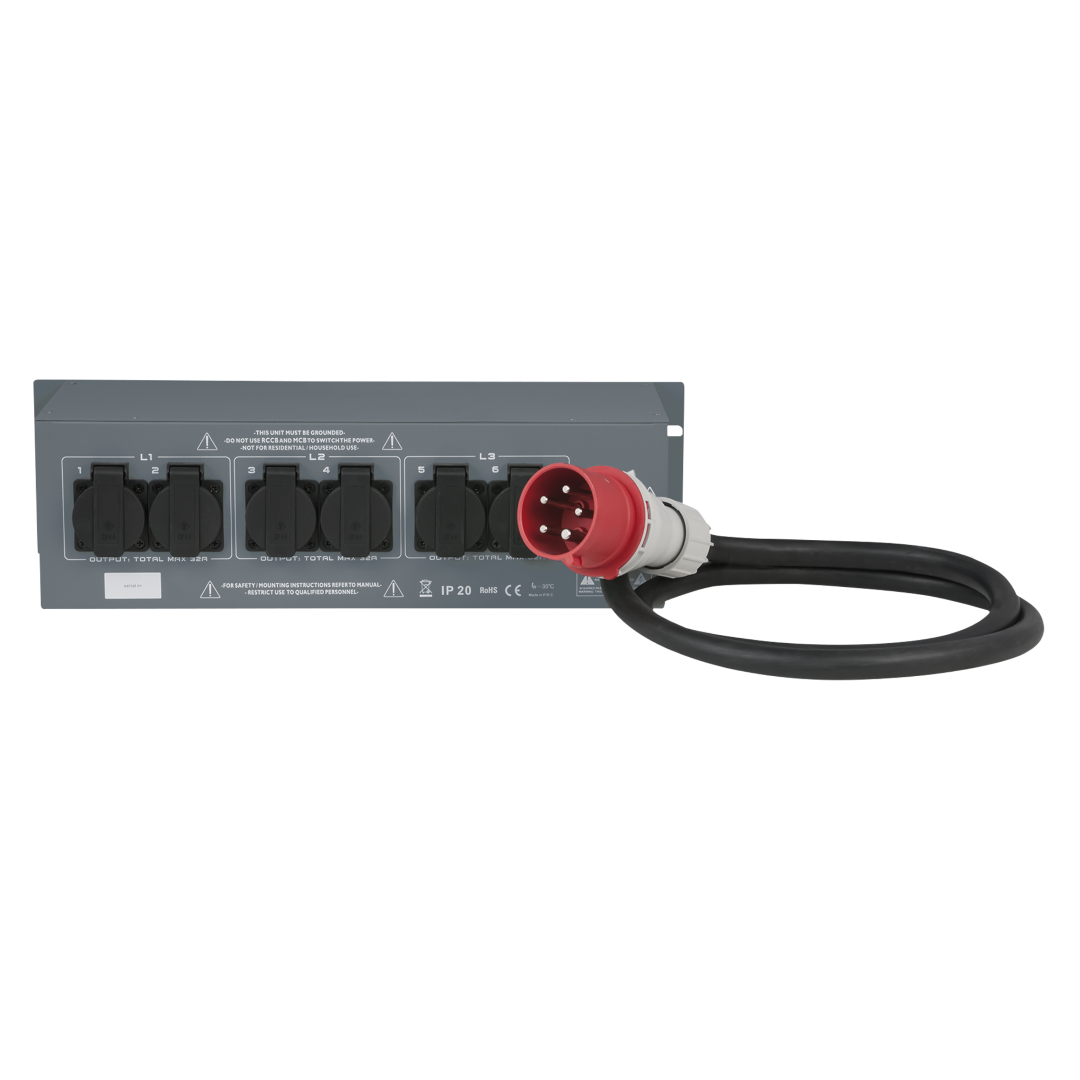 PSA-32A6S 6x MCB - Schuko-uit