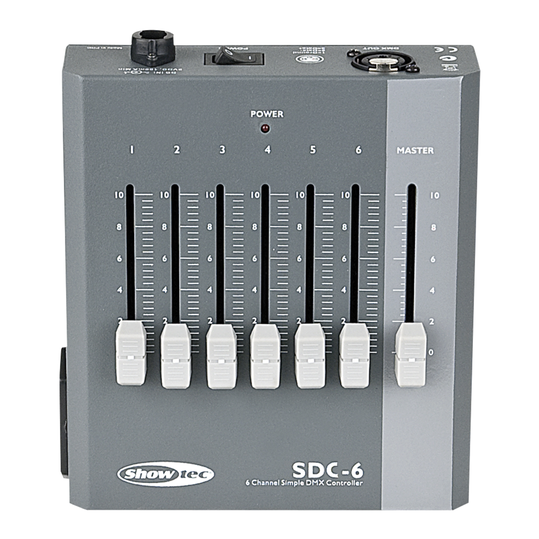 SDC-6 6-kanaals DMX-controller