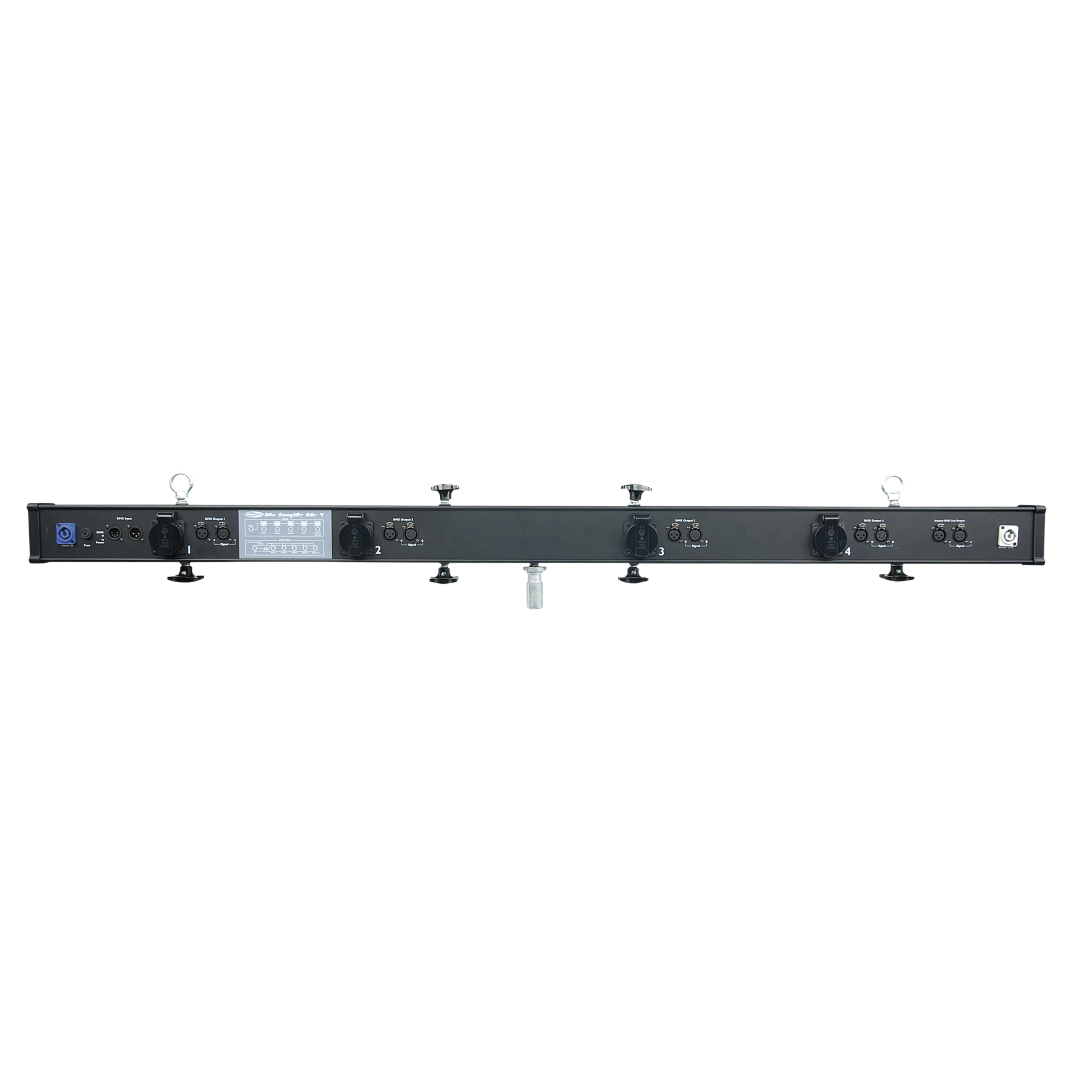 DMX Booster Bar 4 4-kanaals DMX Booster 3- en 5-polige XLR