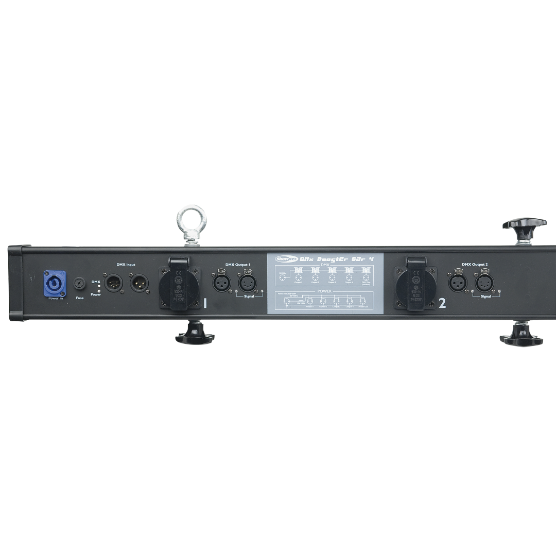 DMX Booster Bar 4 4-kanaals DMX Booster 3- en 5-polige XLR
