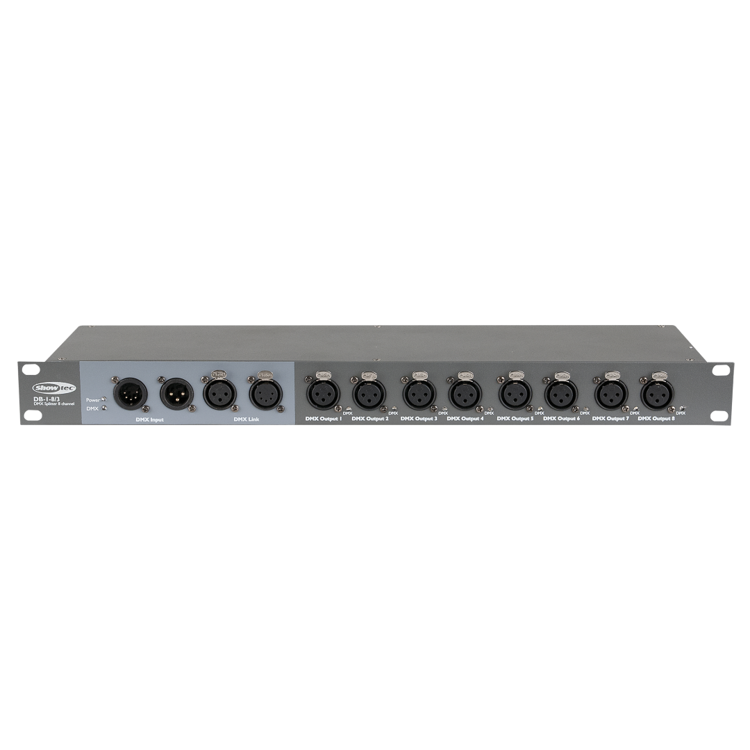 DB-1-8 8-kanaals DMX-booster