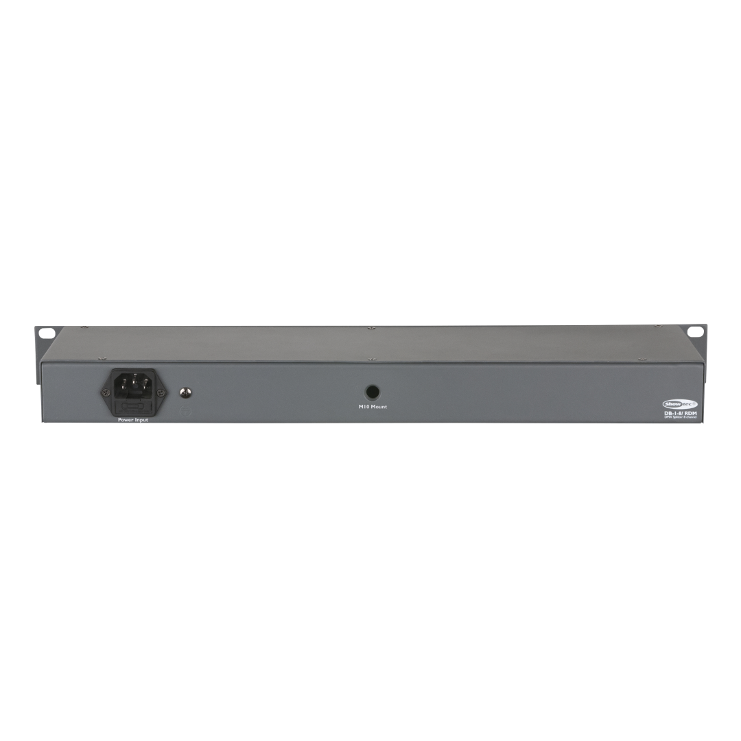 DB-1-8/RDM 8-kanaals DMX Booster met RDM 3-polige XLR