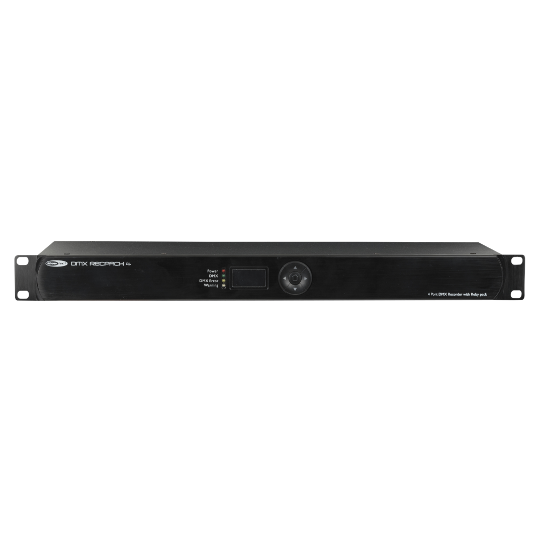 DMX Recpack 4 DMX-recorder met programmeerbare switchpack