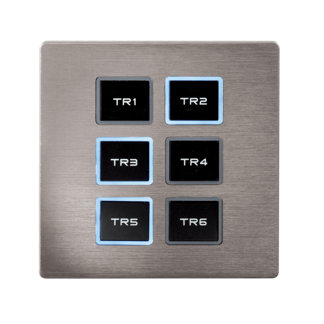 Wall Panel Remote for TR-512 Install/Pocket Zilveren frontpaneel