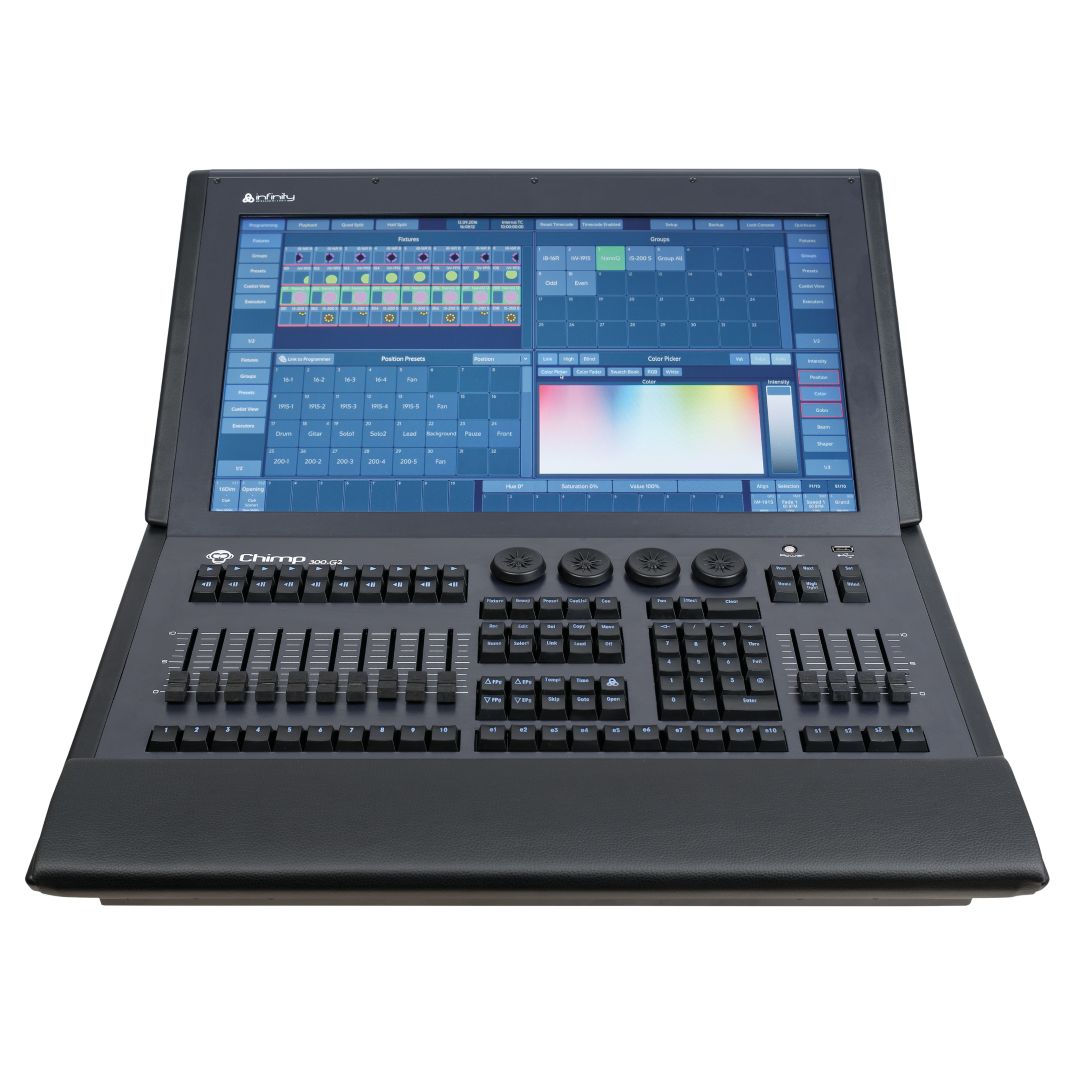 Chimp 300.G2 DMX-console met 4 universes, inclusief Wireless-zender