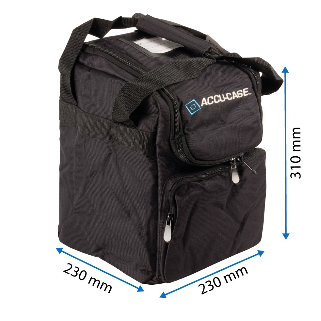 Draagtas nylon met rits  ASC-AC-115 L: 23 x 23 x 31 cm hoog